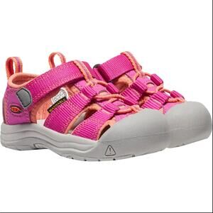 Keen Newport H2 Kids Size 9 Pink Orange Water Sandals Closed Toe Hiking Shoes